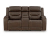Knightington Power Reclining Loveseat with Audio Seating - Furniture Land (Milwaukee, WI)