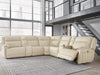 Double Deal Reclining Sectional with 2 Consoles - Furniture Land (Milwaukee, WI)