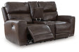 Crossplex Power Reclining Loveseat with Console - Furniture Land (Milwaukee, WI)
