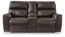 Crossplex Power Reclining Loveseat with Console - Furniture Land (Milwaukee, WI)