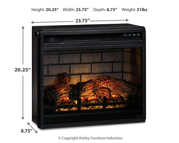 Wildenauer 76" TV Stand with Electric Fireplace - Furniture Land (Milwaukee, WI)