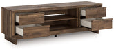 Zadilyn 72" TV Stand with Electric Fireplace - Furniture Land (Milwaukee, WI)