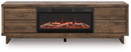 Zadilyn 72" TV Stand with Electric Fireplace - Furniture Land (Milwaukee, WI)