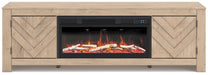Cayboni 71" TV Stand with Electric Fireplace - Furniture Land (Milwaukee, WI)
