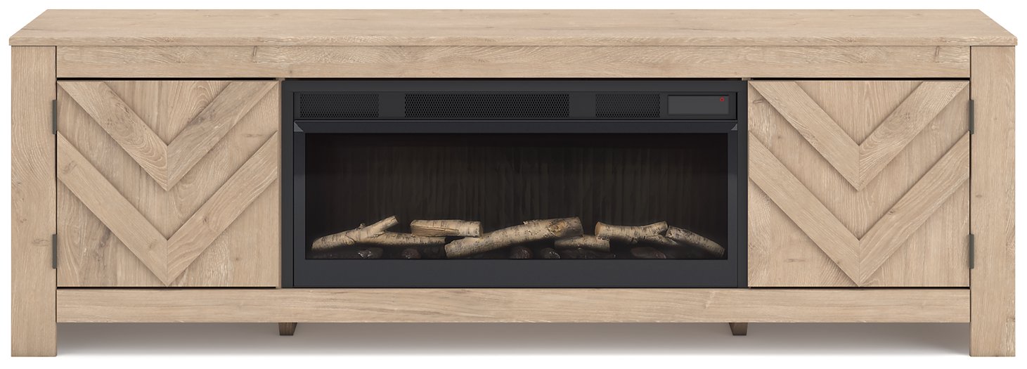 Cayboni 71" TV Stand with Electric Fireplace - Furniture Land (Milwaukee, WI)