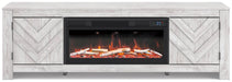 Cayboni 71" TV Stand with Electric Fireplace - Furniture Land (Milwaukee, WI)