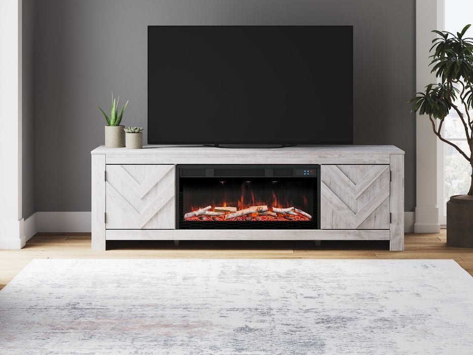 Cayboni 71" TV Stand with Electric Fireplace - Furniture Land (Milwaukee, WI)
