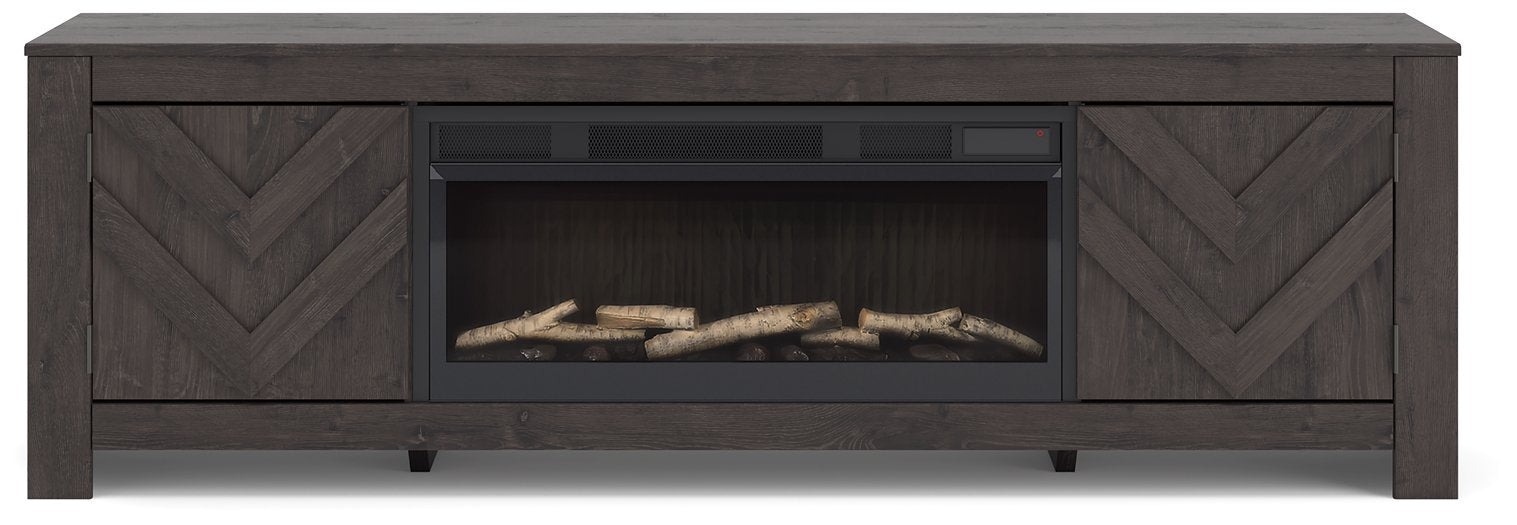 Cayboni 71" TV Stand with Electric Fireplace - Furniture Land (Milwaukee, WI)