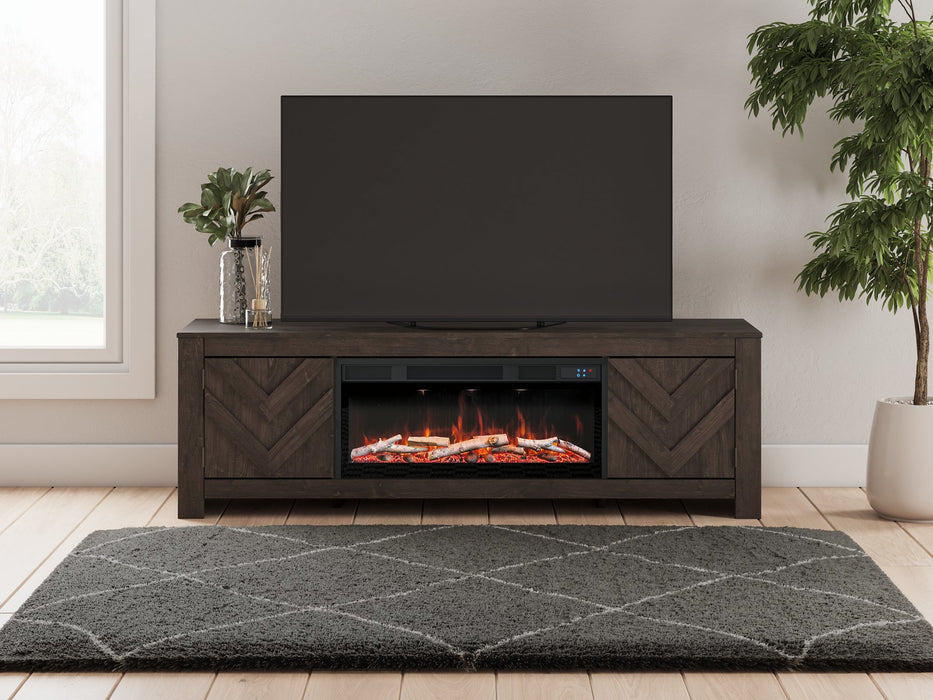 Cayboni 71" TV Stand with Electric Fireplace - Furniture Land (Milwaukee, WI)