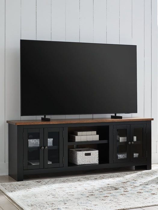 Wildenauer 76" TV Stand with Electric Fireplace - Furniture Land (Milwaukee, WI)