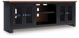 Wildenauer 76" TV Stand with Electric Fireplace - Furniture Land (Milwaukee, WI)