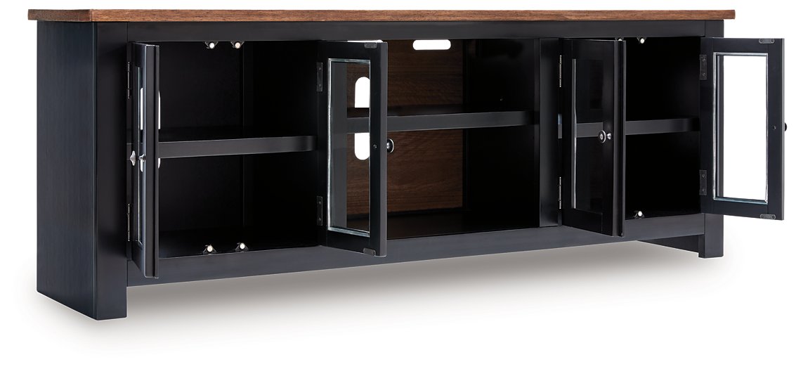 Wildenauer 76" TV Stand with Electric Fireplace - Furniture Land (Milwaukee, WI)