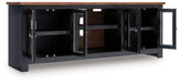 Wildenauer 76" TV Stand with Electric Fireplace - Furniture Land (Milwaukee, WI)