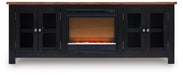 Wildenauer 76" TV Stand with Electric Fireplace - Furniture Land (Milwaukee, WI)