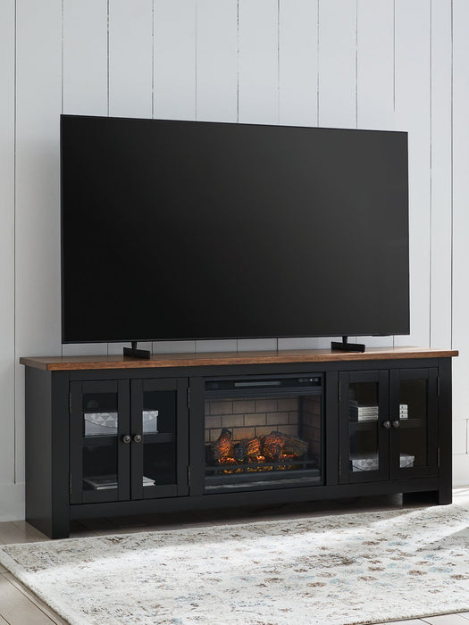 Wildenauer 76" TV Stand with Electric Fireplace - Furniture Land (Milwaukee, WI)