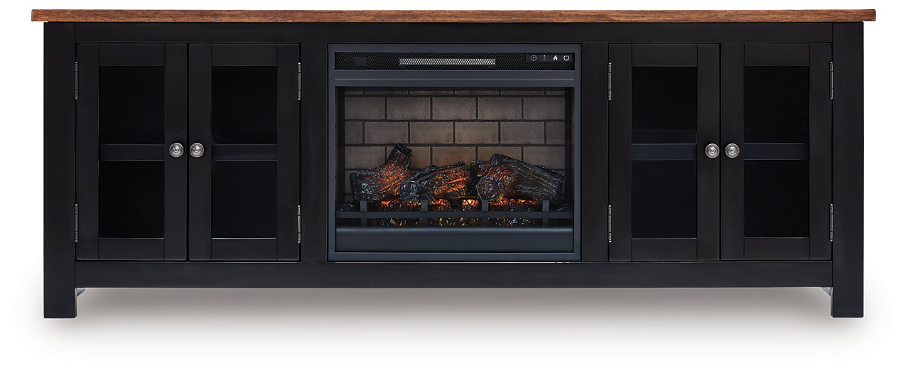 Wildenauer 76" TV Stand with Electric Fireplace - Furniture Land (Milwaukee, WI)