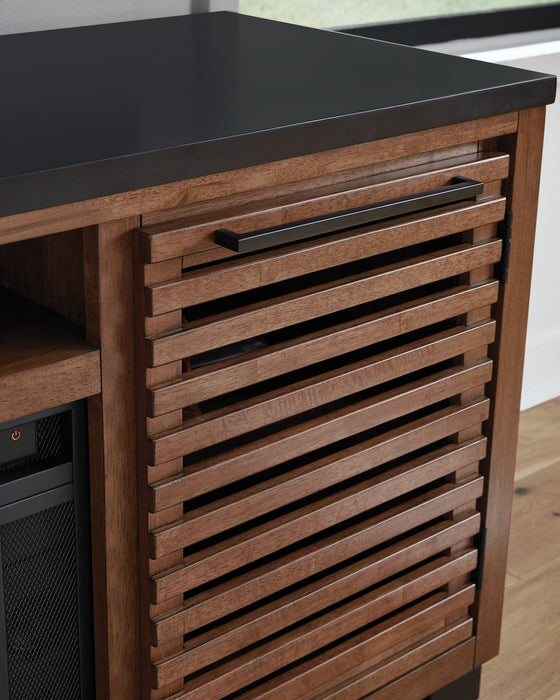 Kallari 84" TV Stand with Electric Fireplace - Furniture Land (Milwaukee, WI)