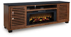Kallari 84" TV Stand with Electric Fireplace - Furniture Land (Milwaukee, WI)