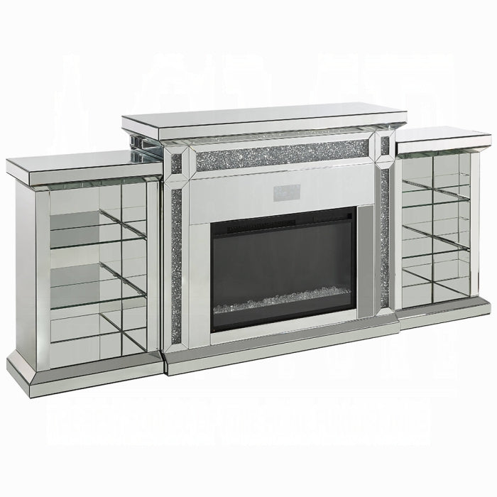 Noralie Fireplace With LED and Bluetooth - Furniture Land (Milwaukee, WI)