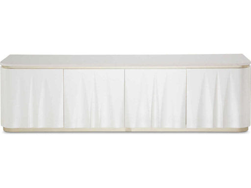 AICO Furniture London Place Media Cabinet in Creamy Pearl - Furniture Land (Milwaukee, WI)