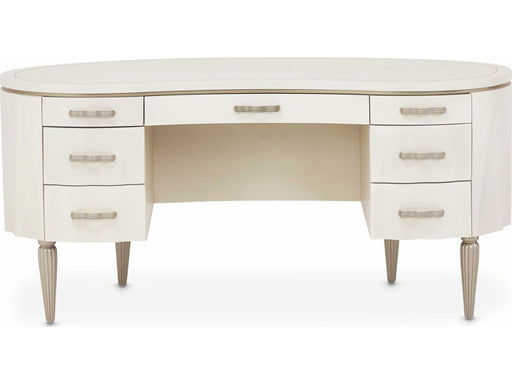 AICO Furniture London Place Desk in Creamy Pearl - Furniture Land (Milwaukee, WI)