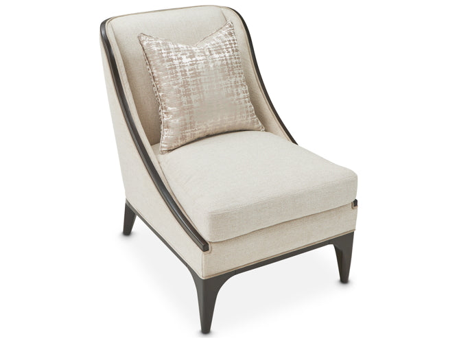 AICO Paris Chic Chair Cremini in Espresso - Furniture Land (Milwaukee, WI)