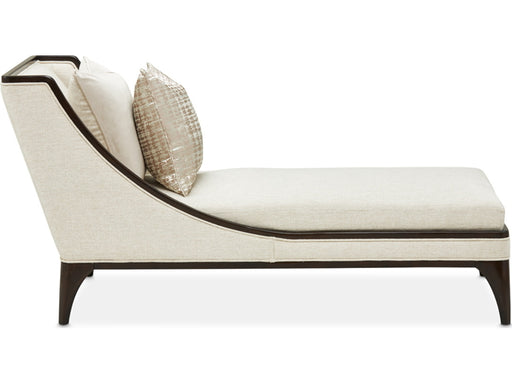 AICO Paris Chic Armless Chaise Cremini in Espresso - Furniture Land (Milwaukee, WI)