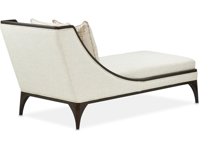 AICO Paris Chic Armless Chaise Cremini in Espresso - Furniture Land (Milwaukee, WI)