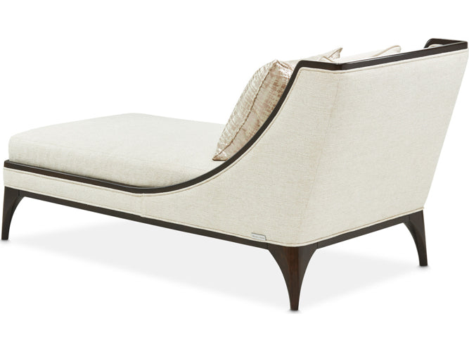 AICO Paris Chic Armless Chaise Cremini in Espresso - Furniture Land (Milwaukee, WI)
