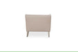 AICO Furniture Camden Court LAF Chaise Flax in Platinum - Furniture Land (Milwaukee, WI)