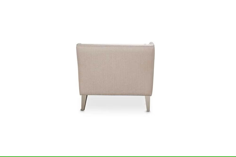 AICO Furniture Camden Court LAF Chaise Flax in Platinum - Furniture Land (Milwaukee, WI)