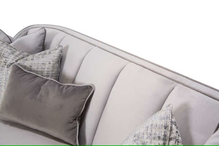AICO Furniture Roxbury Park Sofa in Slate - Furniture Land (Milwaukee, WI)
