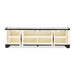 AICO Furniture Tuxedo Media Cabinet in Piano Keyboard - Furniture Land (Milwaukee, WI)