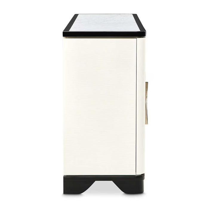 AICO Furniture Tuxedo Sideboard in Piano Keyboard - Furniture Land (Milwaukee, WI)