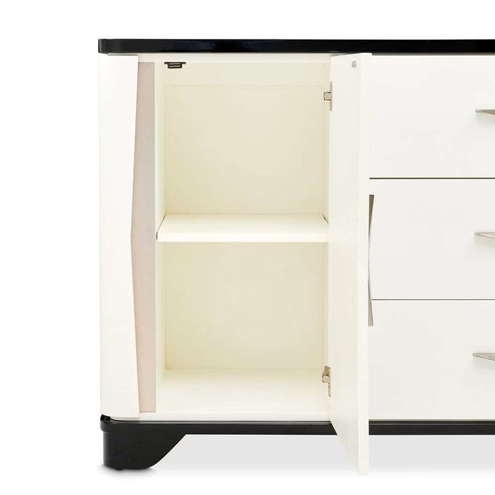 AICO Furniture Tuxedo Sideboard in Piano Keyboard - Furniture Land (Milwaukee, WI)