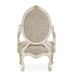 AICO Lavelle Oval Back Wood Chair Mystic in Classic Pearl - Furniture Land (Milwaukee, WI)