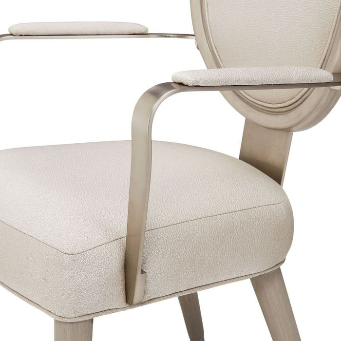 AICO Eclipse Arm Chair (Set of 2) in Moonlight - Furniture Land (Milwaukee, WI)