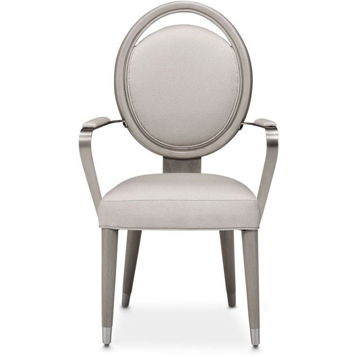 AICO Eclipse Arm Chair (Set of 2) in Moonlight - Furniture Land (Milwaukee, WI)