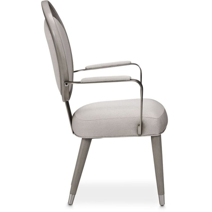 AICO Eclipse Arm Chair (Set of 2) in Moonlight - Furniture Land (Milwaukee, WI)