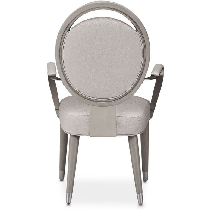 AICO Eclipse Arm Chair (Set of 2) in Moonlight - Furniture Land (Milwaukee, WI)