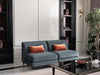 AICO La Francaise Armless Chair in Azure/Black - Furniture Land (Milwaukee, WI)