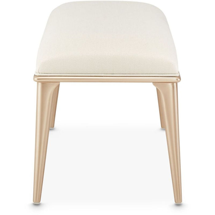 AICO La Rachelle Bed Bench in Medium Champagne - Furniture Land (Milwaukee, WI)