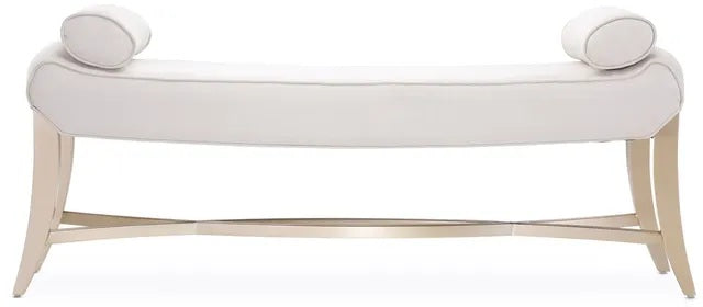 AICO Malibu Crest Bed Bench in Chardonnay - Furniture Land (Milwaukee, WI)