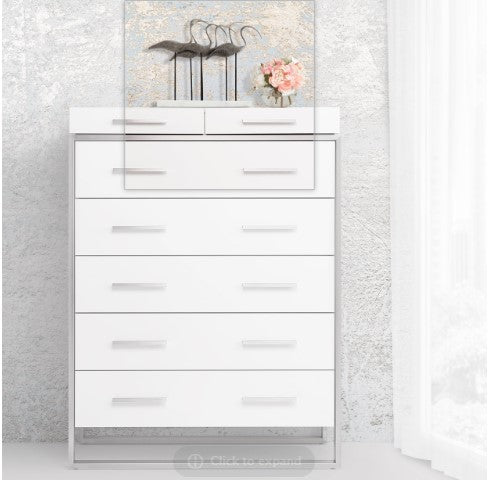 AICO Marquee Chest in Cloud White - Furniture Land (Milwaukee, WI)