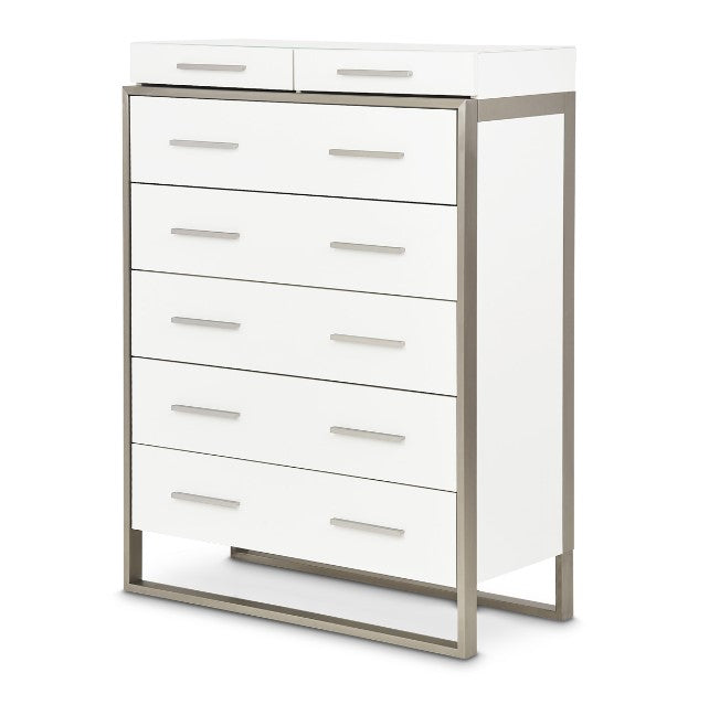 AICO Marquee Chest in Cloud White - Furniture Land (Milwaukee, WI)