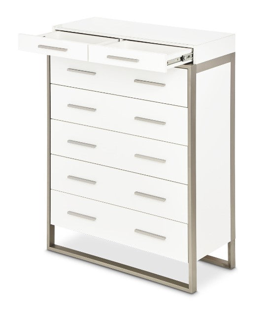 AICO Marquee Chest in Cloud White - Furniture Land (Milwaukee, WI)