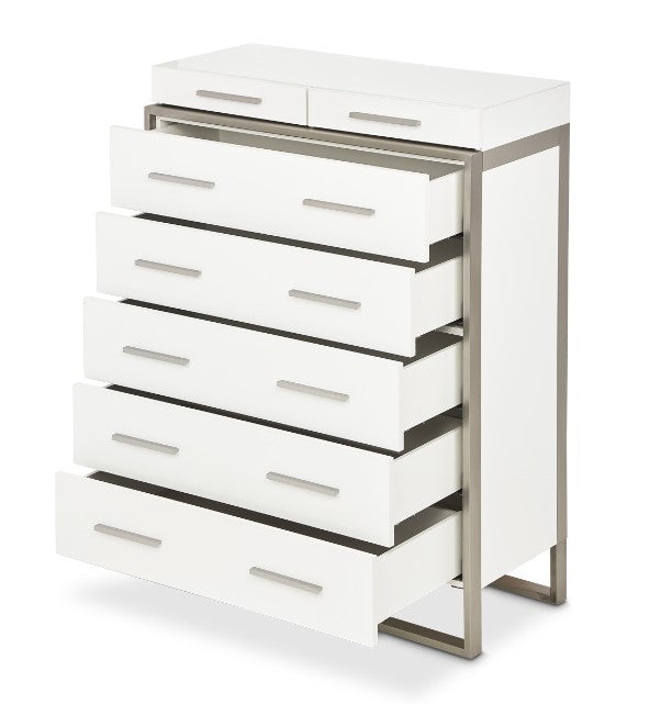 AICO Marquee Chest in Cloud White - Furniture Land (Milwaukee, WI)