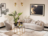 AICO Carmela Side Table in Shimmer Ivory - Furniture Land (Milwaukee, WI)