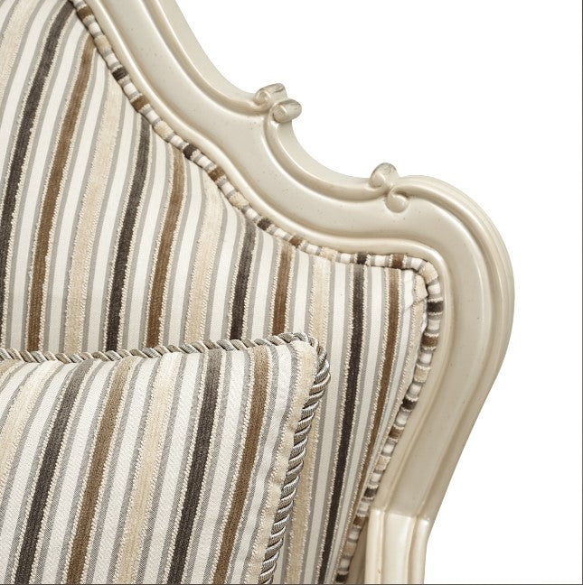 AICO Lavelle Bergere Wood Chair Birch in Classic Pearl - Furniture Land (Milwaukee, WI)