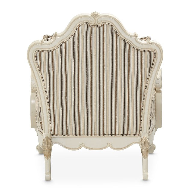 AICO Lavelle Bergere Wood Chair Birch in Classic Pearl - Furniture Land (Milwaukee, WI)